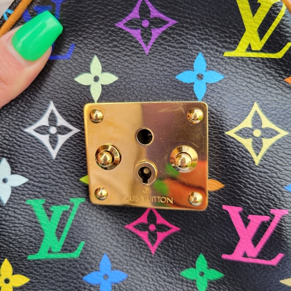 Louis Vuitton Noir Multicolor Speedy 30 - Picture 9 of 17